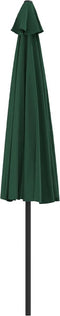 vidaXL - Balkonparasol - half - met - aluminium - paal - 300x155 - cm - groen