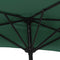 vidaXL - Balkonparasol - half - met - aluminium - paal - 300x155 - cm - groen