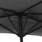 vidaXL - Balkonparasol - half - met - aluminium - paal - 300x155 - cm - antraciet