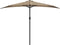 vidaXL - Balkonparasol - half - met - aluminium - paal - 300x155 - cm - taupe