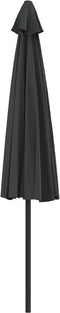 vidaXL - Balkonparasol - half - met - aluminium - paal - 300x155 - cm - antraciet