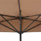 vidaXL - Balkonparasol - half - met - aluminium - paal - 300x155 - cm - taupe