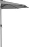 vidaXL - Balkonparasol - half - met - aluminium - paal - 300x155 - cm - antraciet