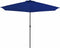 vidaXL - Balkonparasol - half - met - aluminium - paal - 300x155x223 - cm - blauw