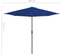 vidaXL - Balkonparasol - half - met - aluminium - paal - 300x155x223 - cm - blauw