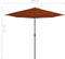 vidaXL - Balkonparasol - half - met - aluminium - paal - 300x155x223 - cm - terracotta