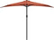 vidaXL - Balkonparasol - half - met - aluminium - paal - 300x155x223 - cm - terracotta