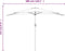 vidaXL - Balkonparasol - half - met - aluminium - paal - 300x155x223 - cm - zwart