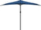 vidaXL - Balkonparasol - half - met - aluminium - paal - 300x155x223 - cm - blauw