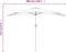 vidaXL - Balkonparasol - half - met - aluminium - paal - 300x155x223 - cm - terracotta