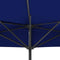 vidaXL - Balkonparasol - half - met - aluminium - paal - 300x155x223 - cm - blauw