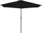 vidaXL - Balkonparasol - half - met - aluminium - paal - 300x155x223 - cm - zwart