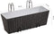 vidaXL - Balkonplantenbakken - 2 - st - 50 - cm - rattan - zwart