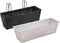 vidaXL - Balkonplantenbakken - 2 - st - 50 - cm - rattan - zwart
