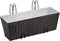 vidaXL - Balkonplantenbakken - 2 - st - 50 - cm - rattan - zwart