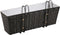 vidaXL - Balkonplantenbakken - 2 - st - 50 - cm - rattan - zwart