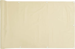 vidaXL - Balkonscherm - 1000x120 - cm - PVC - crèmekleurig