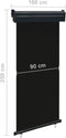 vidaXL - Balkonscherm - 105x250 - cm - zwart