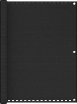vidaXL - Balkonscherm - 120x300 - cm - HDPE - antracietkleurig
