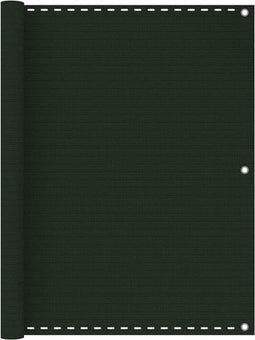 vidaXL - Balkonscherm - 120x300 - cm - HDPE - donkergroen