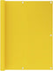vidaXL - Balkonscherm - 120x300 - cm - HDPE - geel