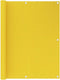 vidaXL - Balkonscherm - 120x300 - cm - HDPE - geel