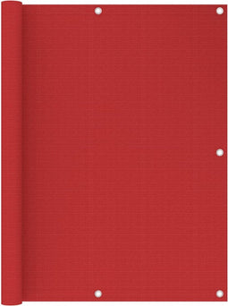 vidaXL - Balkonscherm - 120x300 - cm - HDPE - rood