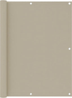 vidaXL - Balkonscherm - 120x300 - cm - oxford - stof - beige