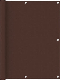 vidaXL - Balkonscherm - 120x300 - cm - oxford - stof - bruin