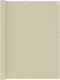 vidaXL - Balkonscherm - 120x300 - cm - oxford - stof - crème