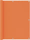 vidaXL - Balkonscherm - 120x300 - cm - oxford - stof - oranje