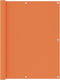 vidaXL - Balkonscherm - 120x300 - cm - oxford - stof - oranje