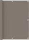 vidaXL - Balkonscherm - 120x300 - cm - oxford - stof - taupe