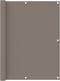vidaXL - Balkonscherm - 120x300 - cm - oxford - stof - taupe