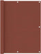 vidaXL - Balkonscherm - 120x300 - cm - oxford - stof - terracotta