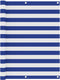 vidaXL - Balkonscherm - 120x300 - cm - oxford - stof - wit - en - blauw