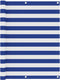 vidaXL - Balkonscherm - 120x300 - cm - oxford - stof - wit - en - blauw