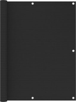 vidaXL - Balkonscherm - 120x400 - cm - HDPE - antracietkleurig
