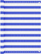 vidaXL - Balkonscherm - 120x400 - cm - HDPE - blauw - en - wit