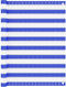 vidaXL - Balkonscherm - 120x400 - cm - HDPE - blauw - en - wit