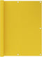 vidaXL - Balkonscherm - 120x400 - cm - HDPE - geel
