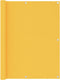 vidaXL - Balkonscherm - 120x400 - cm - oxford - stof - geel