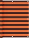 vidaXL - Balkonscherm - 120x400 - cm - oxford - stof - oranje - en - bruin