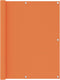 vidaXL - Balkonscherm - 120x400 - cm - oxford - stof - oranje