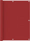 vidaXL - Balkonscherm - 120x400 - cm - oxford - stof - rood