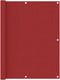 vidaXL - Balkonscherm - 120x400 - cm - oxford - stof - rood