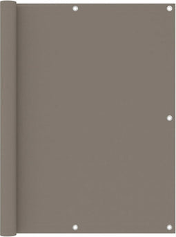 vidaXL - Balkonscherm - 120x400 - cm - oxford - stof - taupe