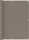vidaXL - Balkonscherm - 120x400 - cm - oxford - stof - taupe