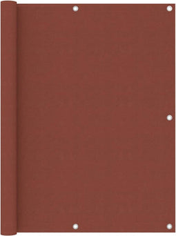 vidaXL - Balkonscherm - 120x400 - cm - oxford - stof - terracotta