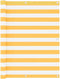 vidaXL - Balkonscherm - 120x400 - cm - oxford - stof - wit - en - geel